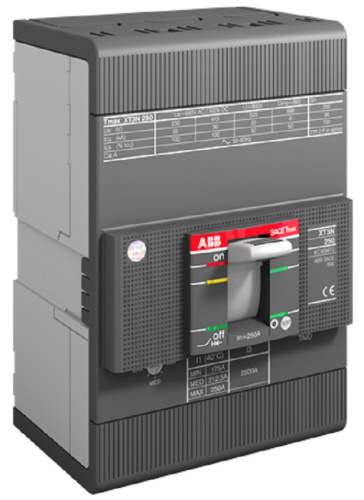 Выключатель автоматический в литом корпусе ABB Tmax XT3N 3п 250А 36кА