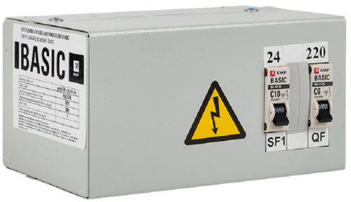 Ящик с понижающим трансформатором ЯТП EKF Basic 220/24В 0,25кВа IP30