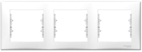 Рамка горизонтальная Schneider Electric Sedna 3-м. белый Schneider Electric — купить по цене от 425 ₽ | ПрофБезопасность