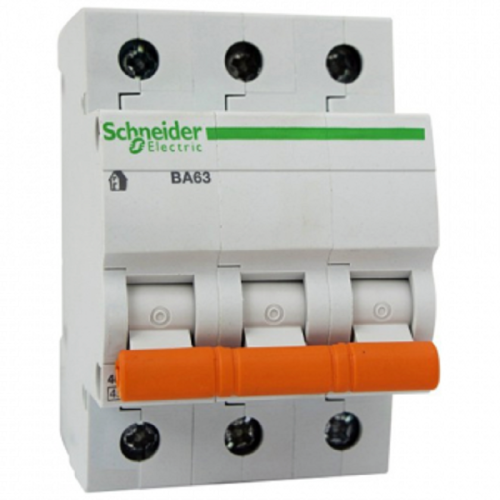Выключатель автоматический Schneider Electric Домовой 3п C 10А ВА63 4.5кА фото 2
