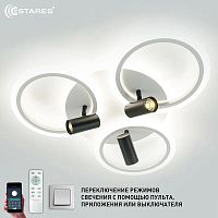 Светильник светодиодный (Люстра) ESTARES SONNE downlight 80W 4R-APP-582x115-BLACK/WHITE/WHITE-220-IP Estares — купить по цене от 5&nbsp;600 ₽ | ПрофБезопасность