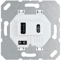 Розетка 2хUSB тип A+C без накладки без рамки Jung 2-м. Jung — купить по цене от 16&nbsp;187 ₽ | ПрофБезопасность