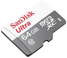 Карта памяти MicroSDXC SanDisk Ultra 64 Gb [SDSQUAB-064G-GN6MN] SanDisk — купить по цене от 2&nbsp;490 ₽ | ПрофБезопасность