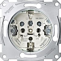 Розетка с заземлением без накладки без рамки Schneider Electric Merten Antique 1-м.