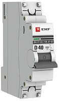 Выключатель автоматический EKF PROxima ВА47-63 1п 40А D 6кА