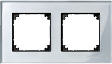 Рамка универсальная Schneider Electric Merten M-Elegance 2-м. стекло бриллиантовое серебро Schneider Electric — купить по цене от 5&nbsp;441 ₽ | ПрофБезопасность