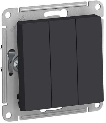 Выключатель без рамки Systeme Electric AtlasDesign 3-кл. карбон Systeme Electric — купить по цене от 872 ₽ | ПрофБезопасность