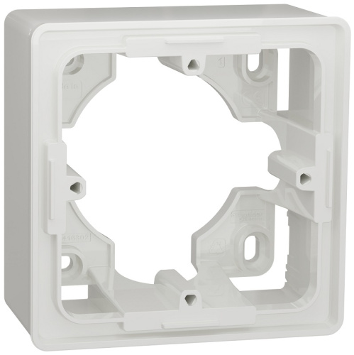 Коробка для наружнего монтажа Schneider Electric Unica New 1-м. белый Schneider Electric — купить по цене от 510 ₽ | ПрофБезопасность