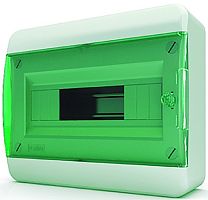 Бокс пластиковый Tekfor ЩРН-П-12 BNZ 40-12-1 (240х290х102мм) IP41 зеленая дверца