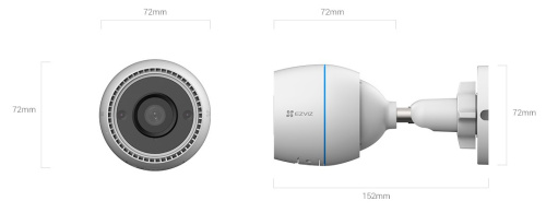 Видеокамера Wi-Fi EZVIZ C3TN (2.8 мм) фото 2