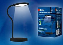 Светильник настольный Uniel LED TLD-553 USB 1200mAh 6Вт 400Лм 4500К Черный/Диммер Uniel — купить по цене от 2&nbsp;735 ₽ | ПрофБезопасность