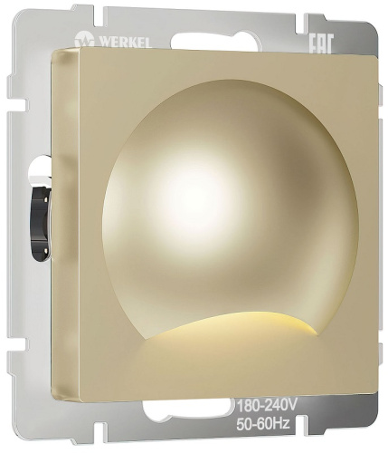 Встраиваемая LED подсветка без рамки Werkel Moon X1 1Вт 4000К шампань Werkel — купить по цене от 2&nbsp;350 ₽ | ПрофБезопасность