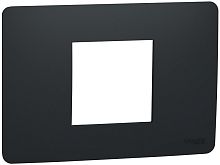 Рамка горизонтальная Schneider Electric Unica Modular 1-м. 2 мод. антрацит