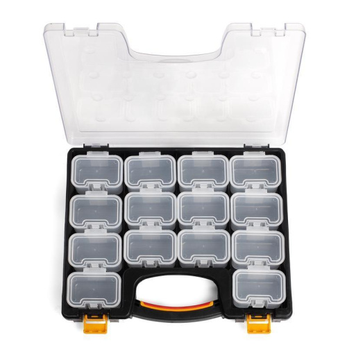 Кейс органайзер КВТ К-02 с 14 сменными модулями, серия ПРОФИ Кейс органайзер КВТ К-02 с 14 сменными модулями, серия ПРОФИ