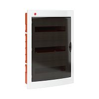 Бокс пластиковый DKC RAM base ЩРВ-П-54 (650х450х97мм) 3 ряда IP41 белый прозрачная дверца