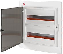 Бокс пластиковый DKC RAM base ЩРВ-П-36 (474х425х77мм) 2 ряда IP41 белый прозрачная дверца