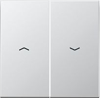 Лицевая панель Jung LS990 metal для 2-кл. выключателя жалюзи алюминий Jung — купить по цене от 4&nbsp;950 ₽ | ПрофБезопасность