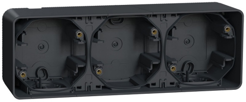 Коробка для наружнего монтажа Schneider Electric Mureva Styl 3-м. IP55 антрацит Schneider Electric — купить по цене от 1&nbsp;344 ₽ | ПрофБезопасность