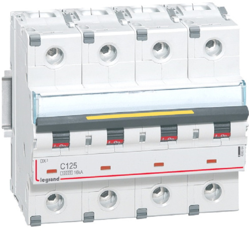 Выключатель автоматический Legrand DX3-E 10000 4п 125А C 16кА