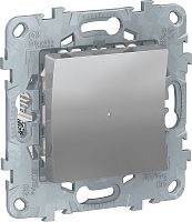 Светорегулятор нажимной без рамки Schneider Electric Unica New 5-200Вт алюминий Schneider Electric — купить по цене от 18&nbsp;784 ₽ | ПрофБезопасность