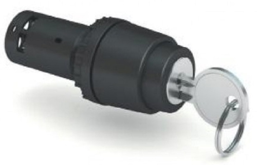 Переключатель с ключом Tekfor SB7-CG25 2 положения NO+NC черный