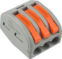 Клеммы Rexant 222-413 (3Х2,5мм2 с рычажком) (упаковка 50шт.) Rexant — купить по цене от 27 ₽ | ПрофБезопасность