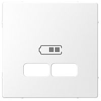Лицевая панель Schneider Electric Merten D-Life для 2-м. розетки USB белый лотос