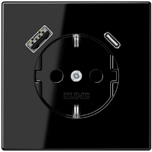 Розетка с заземлением +2хUSB тип A+C без рамки Jung LS990 1-м. черный, Jung, купить, цена, доставка, безопасность Розетка с заземлением +2хUSB тип A+C без рамки Jung LS990 1-м. черный Jung — купить по цене от 33 533 ₽ | ПрофБезопасность
