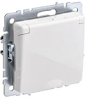 Розетка с заземлением без рамки IEK Brite РСбш10-3-44-БрБ 1-м. крышка шторки IP44 белый IEK — купить по цене от 260 ₽ | ПрофБезопасность