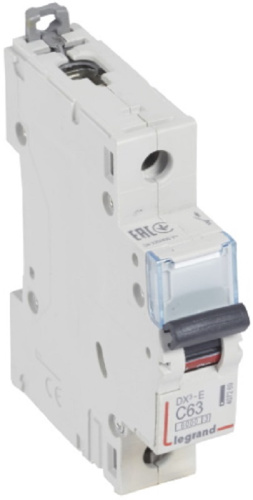 Выключатель автоматический Legrand DX3-E 6000 1п 63А C 6кА