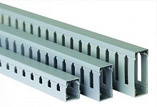 Кабель-канал перфорированный DKC Quadro T1G 25x30мм (2000мм) серый (уп. 72м.)
