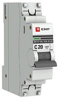 Выключатель автоматический EKF PROxima ВА47-63 1п 20А C 6кА