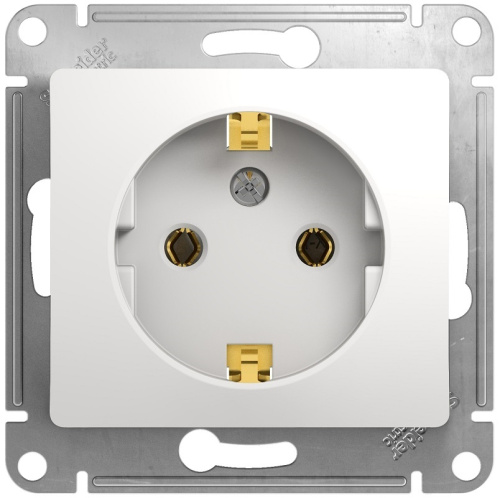 Розетка с заземлением без рамки Systeme Electric Glossa 1-м. белый, Systeme Electric, купить, цена, доставка, безопасность Розетка с заземлением без рамки Systeme Electric Glossa 1-м. белый Systeme Electric — купить по цене от 240 ₽ | ПрофБезопасность
