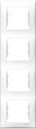 Рамка вертикальная Schneider Electric Sedna 4-м. белый Schneider Electric — купить по цене от 519 ₽ | ПрофБезопасность фото 2