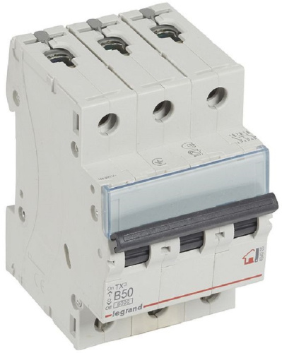 Выключатель автоматический Legrand TX3 6000 3п 50А B 6кА