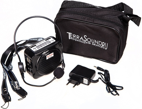 Усилитель голоса поясной TerraSound M-173 черный фото 2
