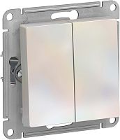 Выключатель без рамки Systeme Electric AtlasDesign 2-кл. жемчуг