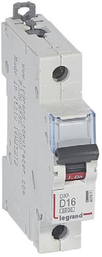 Выключатель автоматический Legrand DX3-E 6000 1п 16А D 10кА