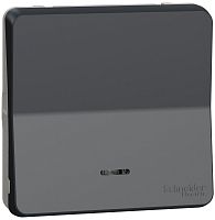 Выключатель самовозвратный с подсветкой без рамки Schneider Electric Mureva Styl 1-кл. IP55 антрацит Schneider Electric — купить по цене от 2&nbsp;160 ₽ | ПрофБезопасность