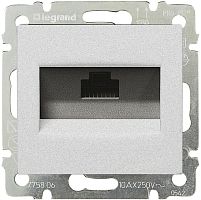 Розетка компьютерная без рамки Legrand Valena 1-м. RJ45 5e алюминий Legrand — купить по цене от 1&nbsp;170 ₽ | ПрофБезопасность
