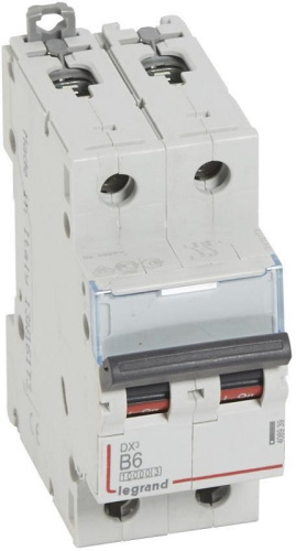Выключатель автоматический Legrand DX3-E 10000 2п 6А B 16кА