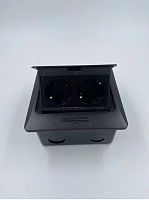 Розетка встраиваемая полуавтоматическая 2-м DB-02-20 IP55 145x145x65 черный Inrior — купить по цене от 4&nbsp;780 ₽ | ПрофБезопасность