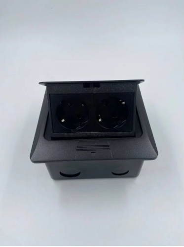 Розетка встраиваемая полуавтоматическая 2-м DB-02-20 IP55 145x145x65 черный Inrior — купить по цене от 4&nbsp;780 ₽ | ПрофБезопасность