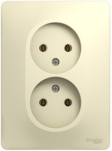 Розетка без заземления Systeme Electric Glossa 1-м. 2 мод. бежевый Systeme Electric — купить по цене от 351 ₽ | ПрофБезопасность