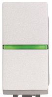 Выключатель кнопочный с подсветкой без рамки ABB Niessen Zenit 1-кл. 1 мод. N2104.5 BL белый ABB — купить по цене от 1&nbsp;241 ₽ | ПрофБезопасность