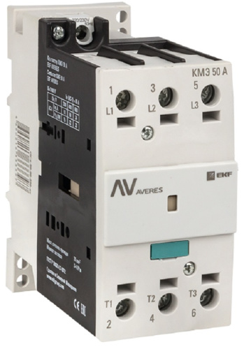 Контактор EKF Averes КМЭ 3п 3НО 50А 230В тип АС3 