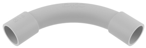 Угол труба-труба 90гр. ПВХ DKC Express Д=40 IP40 серый