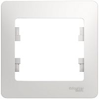 Рамка горизонтальная Systeme Electric Glossa 1-м. белый