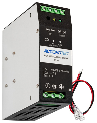 Блок бесперебойного питания ACCORDTEC ББП-100 DIN AccordTec — купить по цене от 4&nbsp;741 ₽ | ПрофБезопасность фото 2