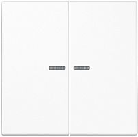Лицевая панель Jung LS990 для 2-кл. выключателя с подсветкой белый Jung — купить по цене от 2&nbsp;160 ₽ | ПрофБезопасность